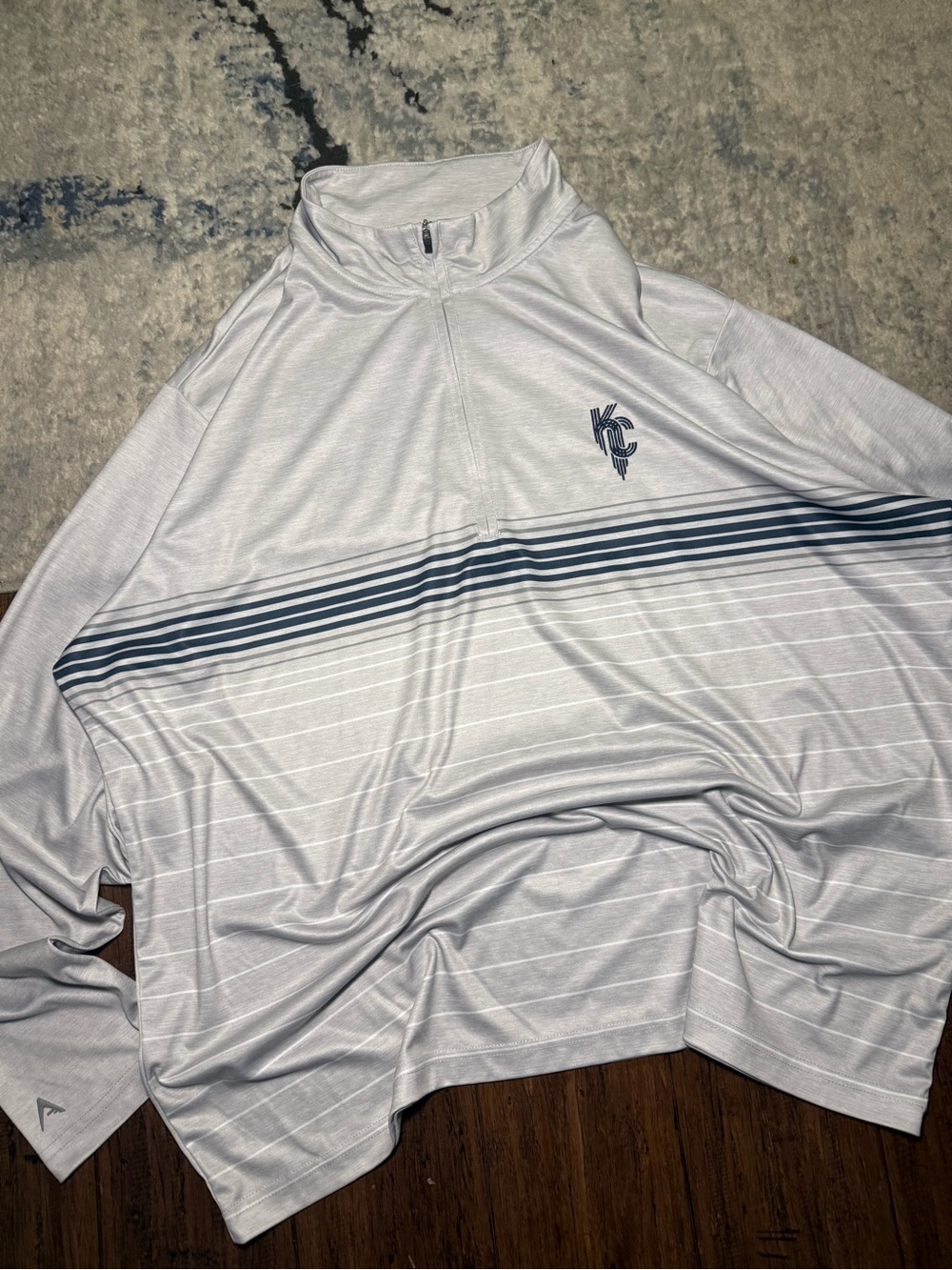 Antigua Kansas City Royals Quarter-Zip Performance Pullover Size 2XL White